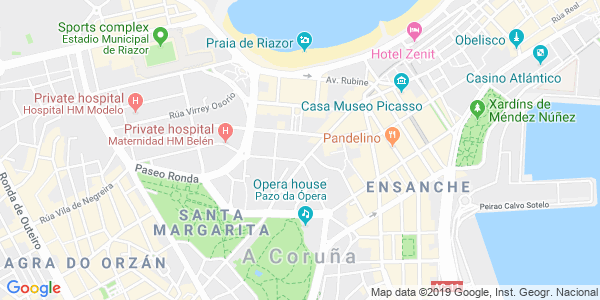 Mapa dirección Clue Hunter - ﻿A Coruña