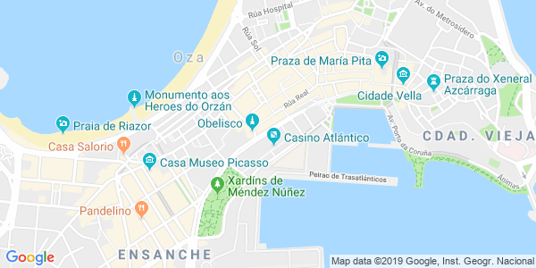 Mapa dirección Dogoplay - ﻿A Coruña