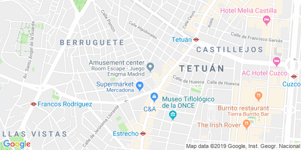 Mapa dirección Enigma - Madrid