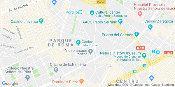 Mapa dirección EXIT/SALIDA - Zaragoza [ACTUALMENTE CERRADA]