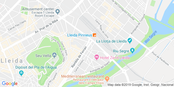Mapa dirección The X-Door - Lleida