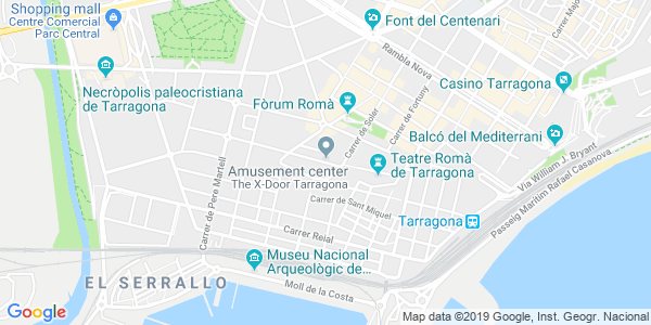 Mapa dirección The X-Door - Tarragona