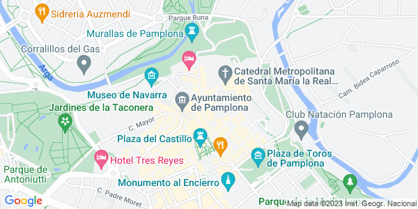 Mapa dirección WayOut - Pamplona - Iruña